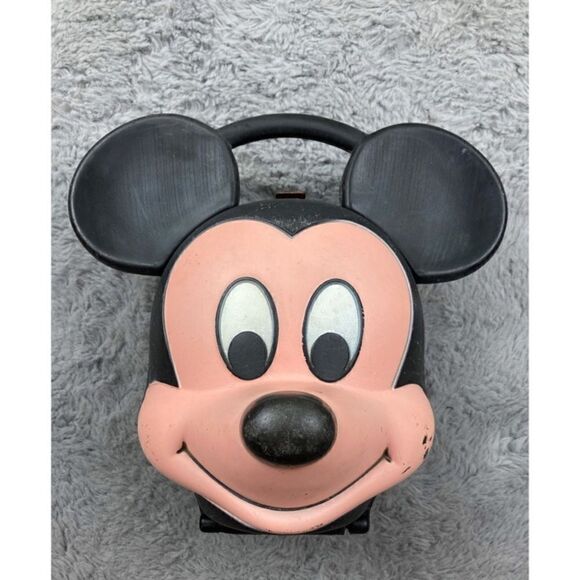 Vintage aladdin industries Disney Mickey Mouse head lunchbox - Picture 1 of 5